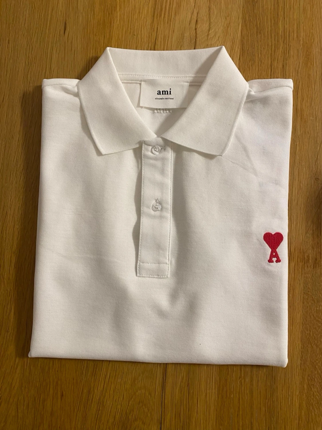 Vit piké från Ami Paris med rött hjärta - 3