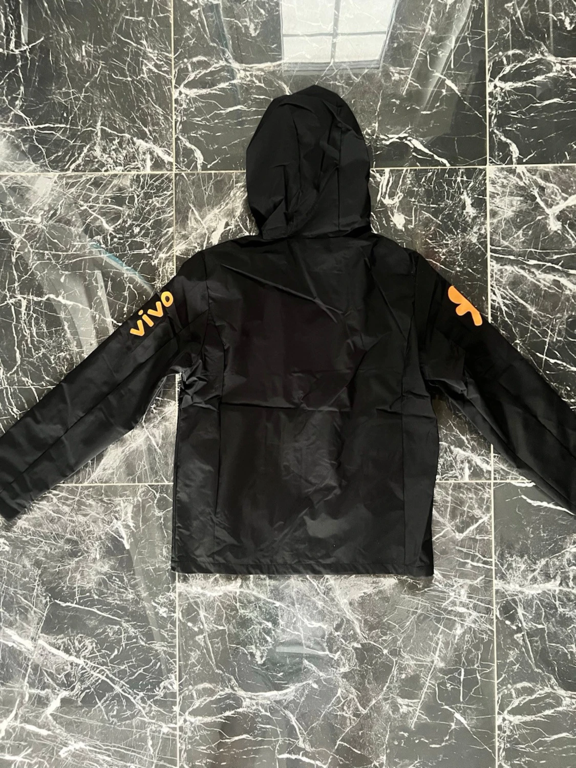 Svart Nike Brasil vindjacka med huva - 1