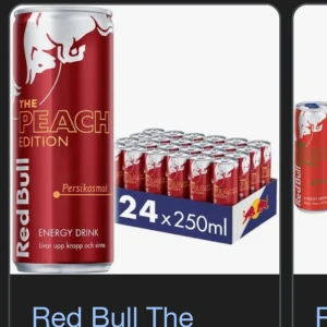 SÖKER REDBULL PEACH 6st  - SÖKER DENNA REDBULL SMAK SOM SLUTAT SÄLJAS 