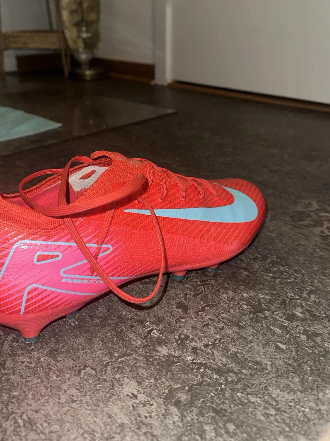 Nike Mercurial fotbollsskor röd/blå - 4