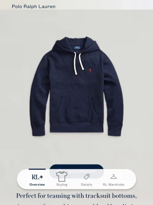 Ralph Laurent hoddie mörkblå  - Äkta Ralph Laurent hoddie mörkblå storlek Xs hör av dig vid frågor skulle kunna passa S 