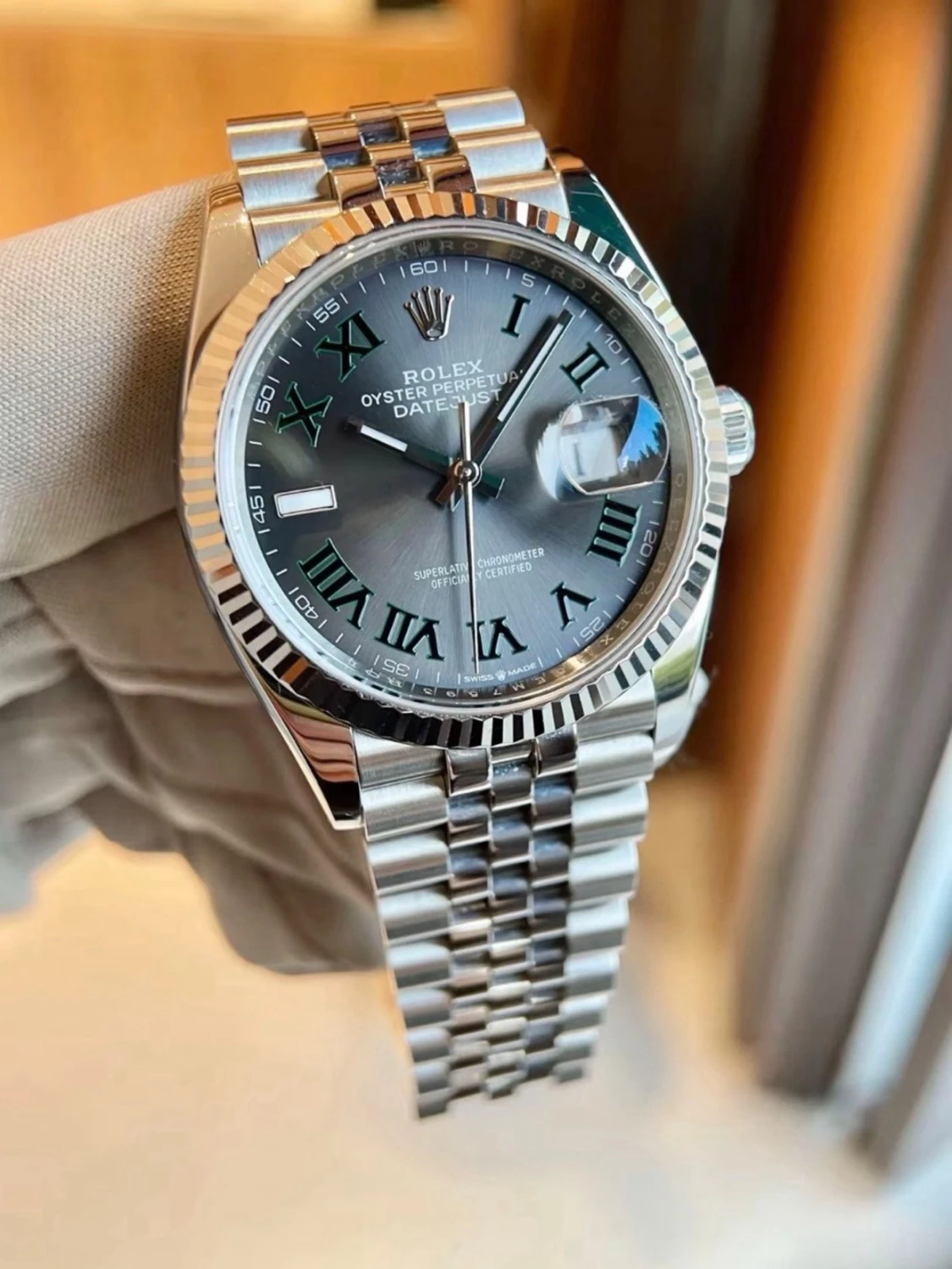 Rox Datejust silver klocka - 2