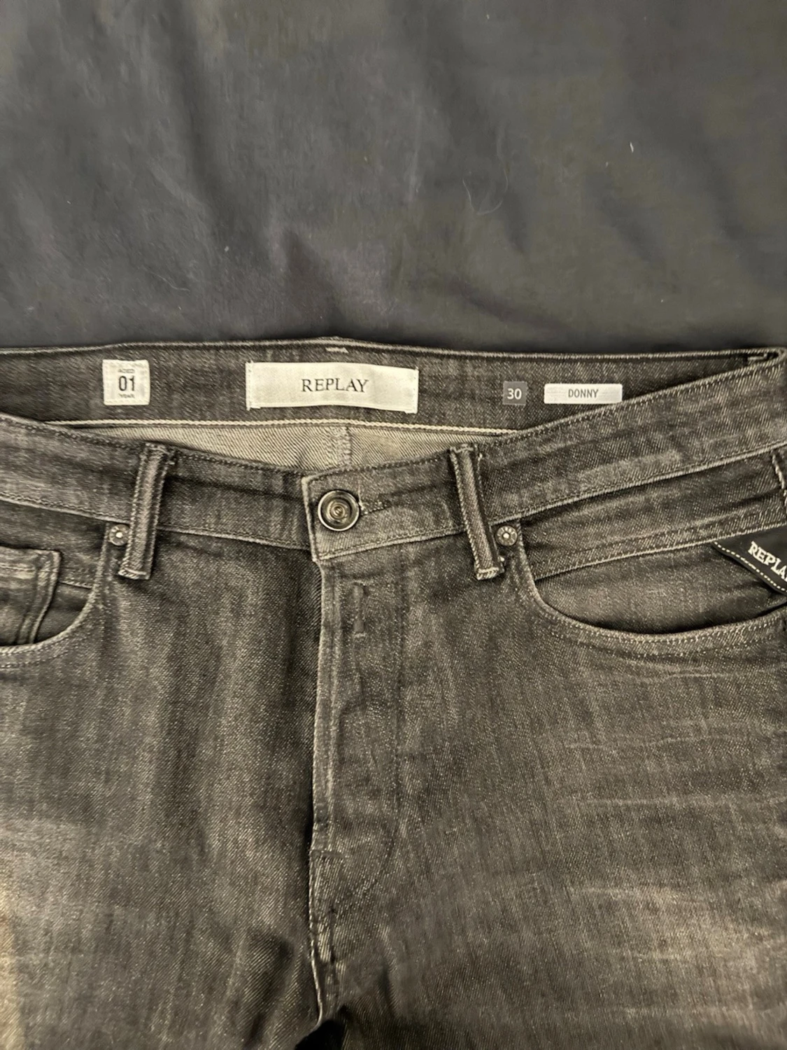 Svarta Replay jeans Donny - 1