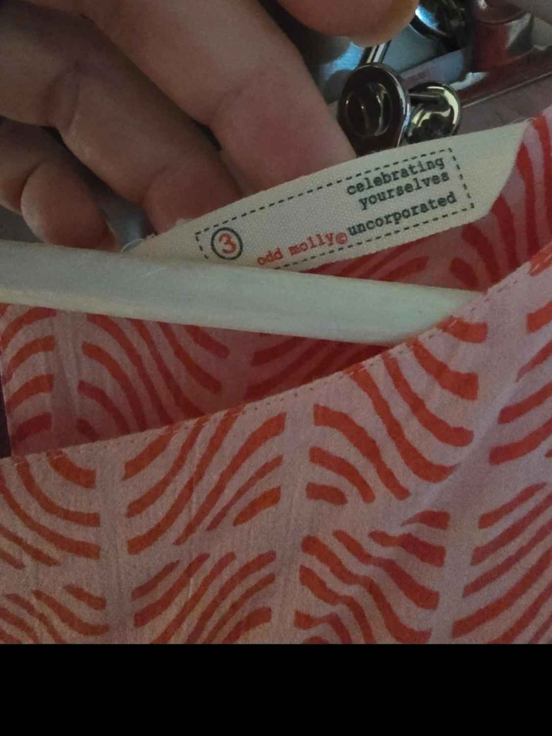 Rosa mönstrad klänning Odd Molly - 1