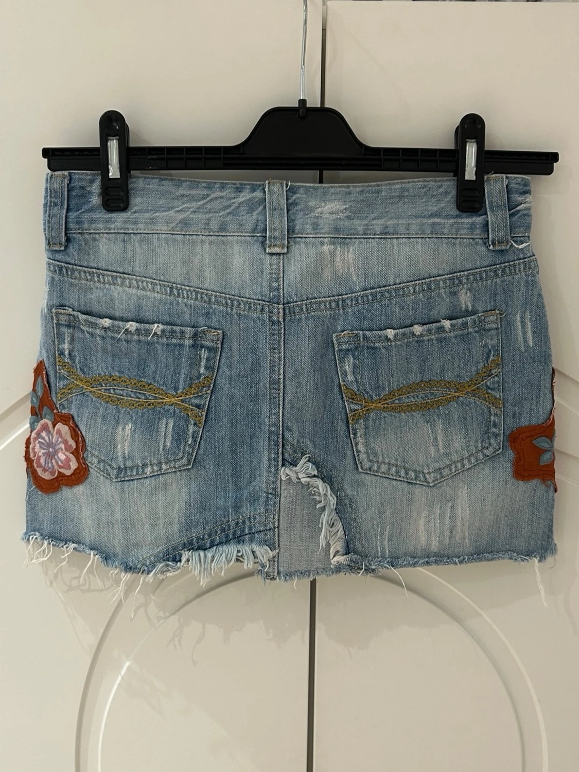 Abercrombie & fitch lågmidjad jeanskjol - 4