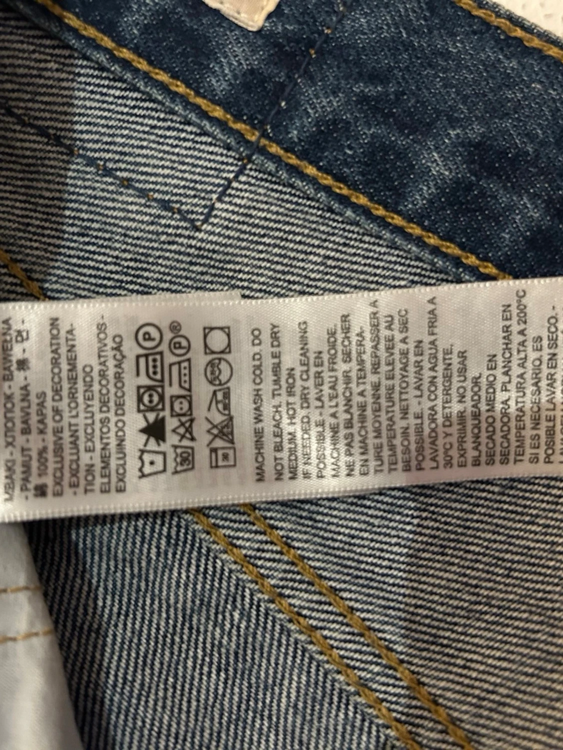 Mörkblå Levi’s Middy Straight jeans - 4