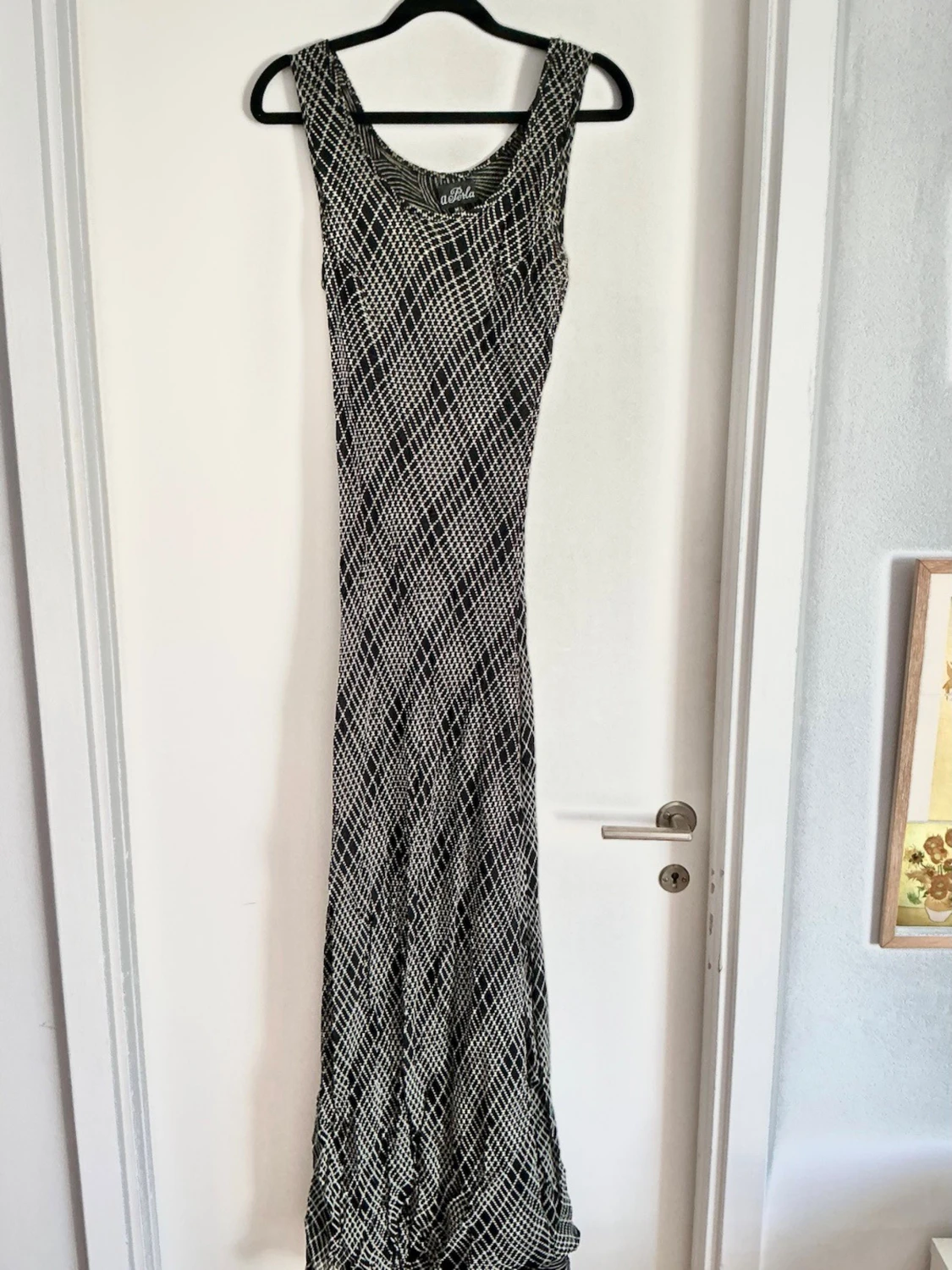 Vändbar vintage långklänning (2 olika prints) - 5