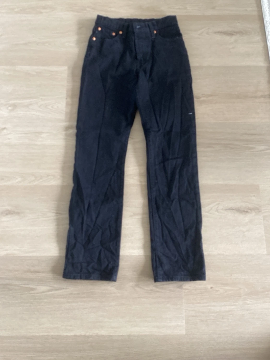 Svarta Levi's 501  jeans raka ben - 1