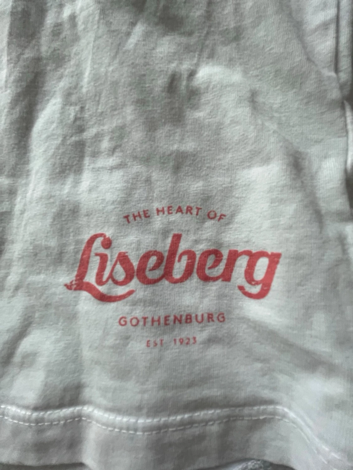 Vit Liseberg t-shirt med tryck - 1