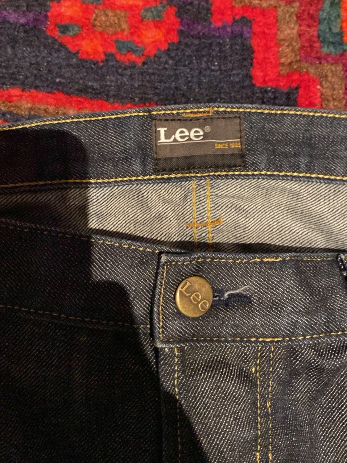 Mörkblå raka jeans från Lee - 4