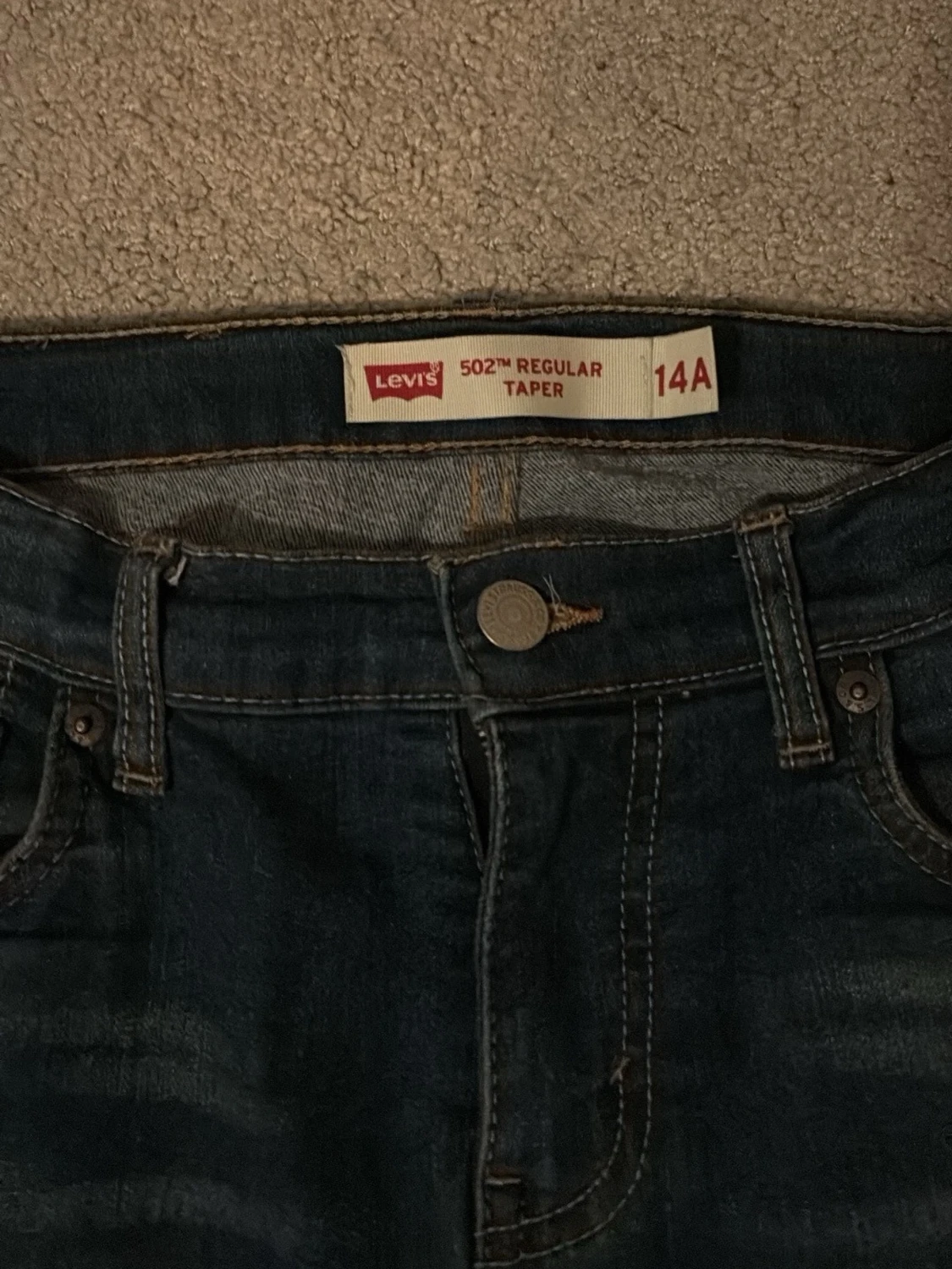 Levi's 502 Regular Taper jeans mörkblå - 1