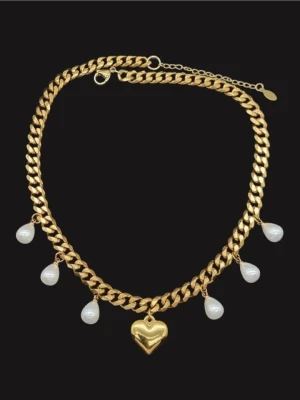 Stilfullt halsband  18K guldpläterat  - Stilfullt halsband. Kedjetjocklek-8,3mm .Nickelfri. Högkvalitativt rostfritt, 18K guldpläterat stål 316   #27