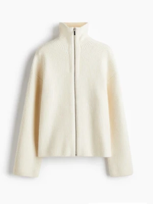 Vit  ziptröja - Vit tröja med dragkedja. Endast använd ett fåtal gånger.