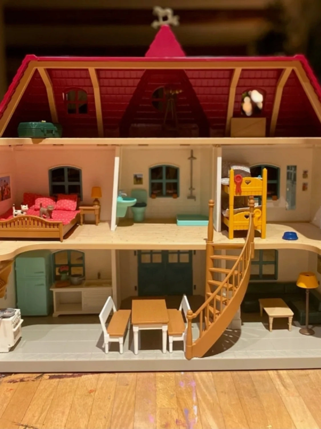 Leksaksstall med hästar och ryttare - 4