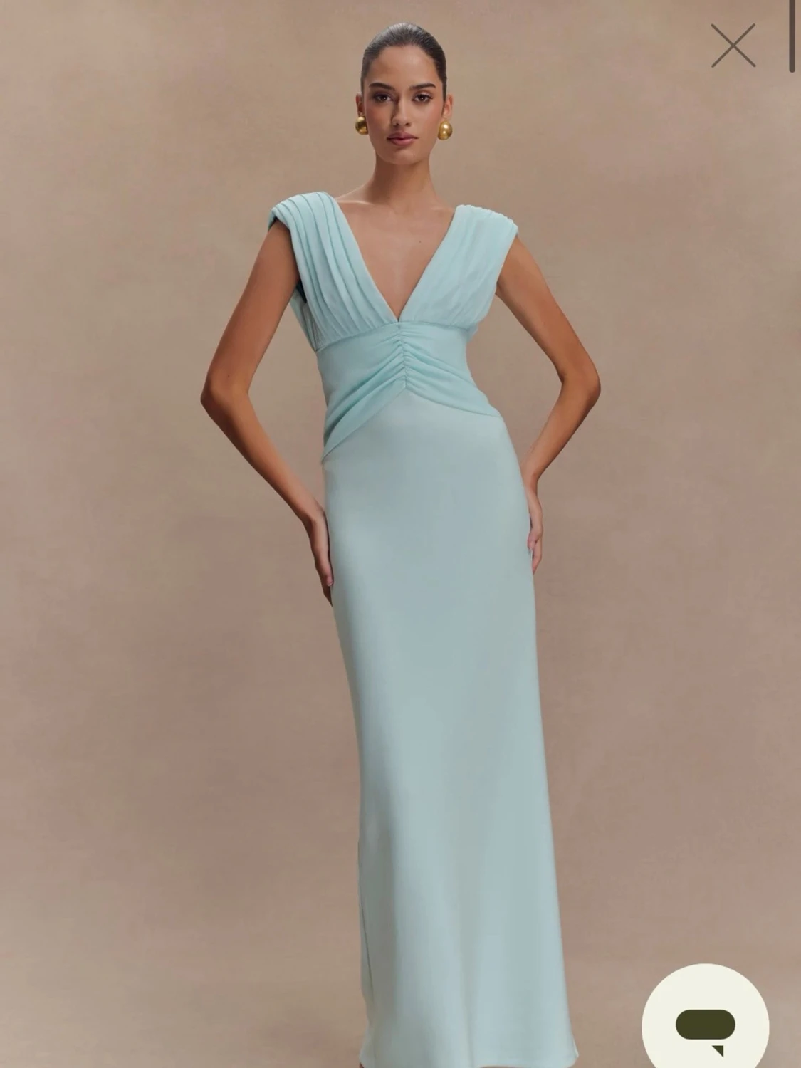 Ljusblå balklänning 