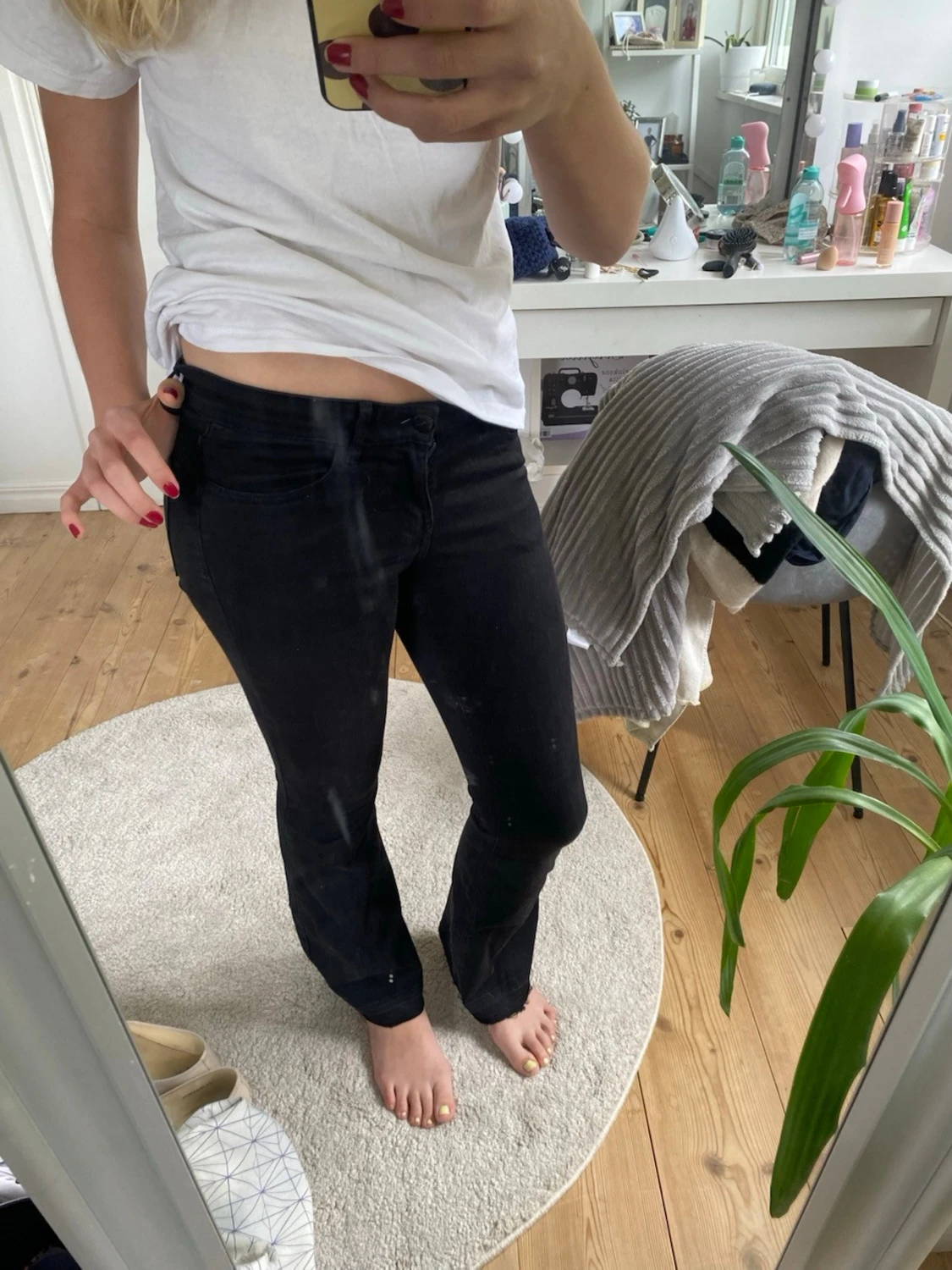 Svarta bootcut från lindex