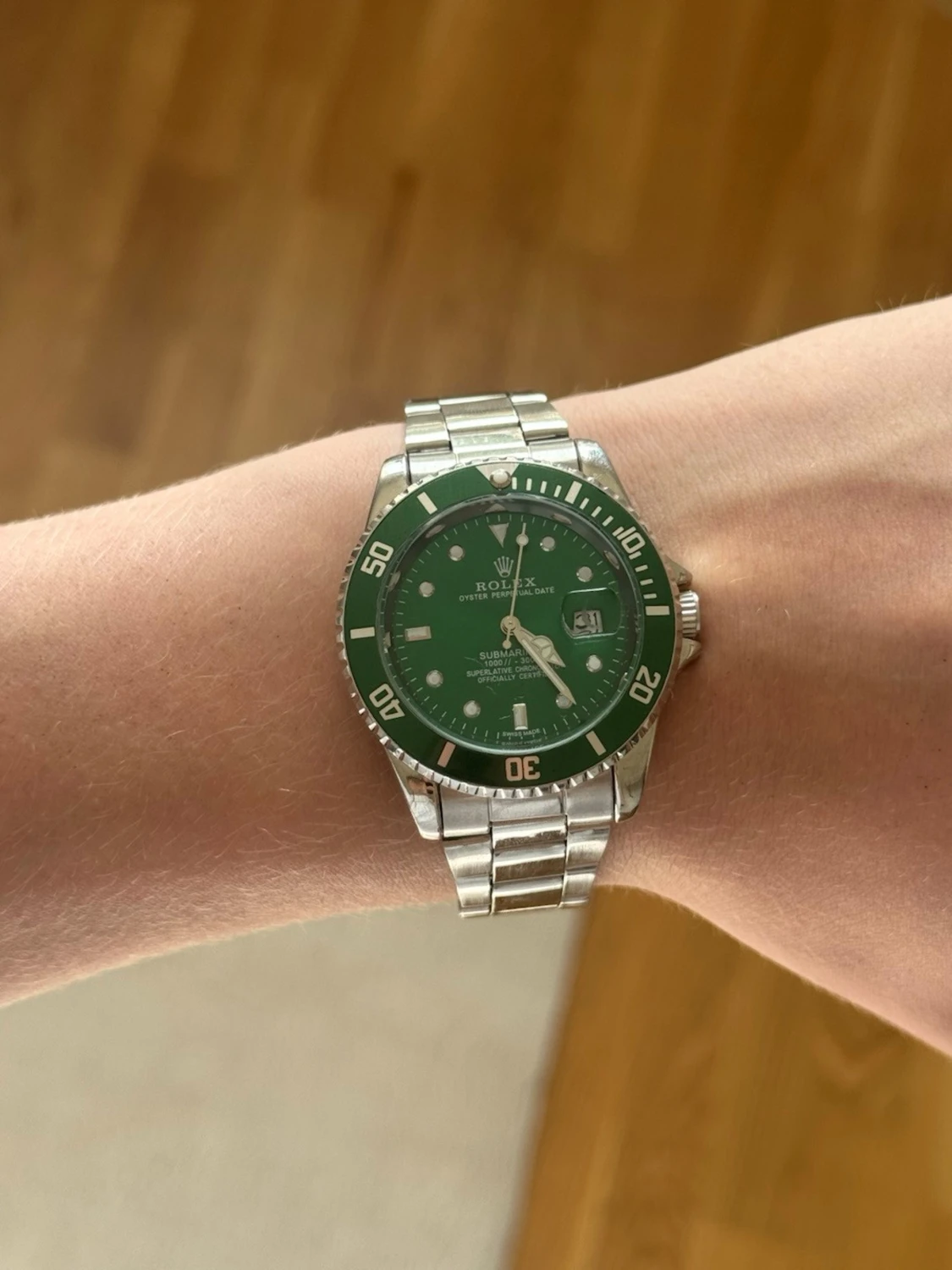 Rolle Submariner grön/silver klocka - 3