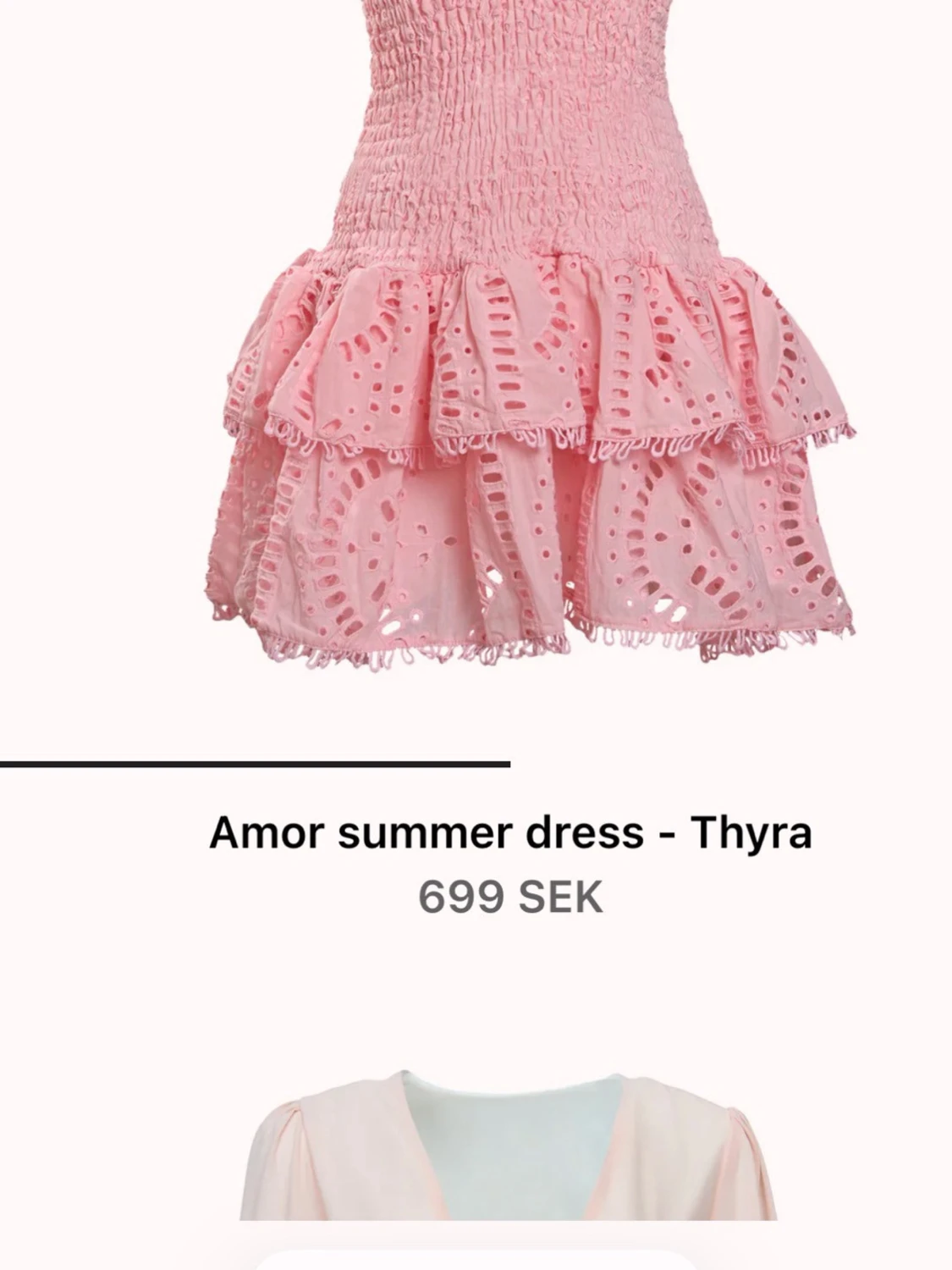 Rosa volangklänning från DESIGN BY AMOR - 3
