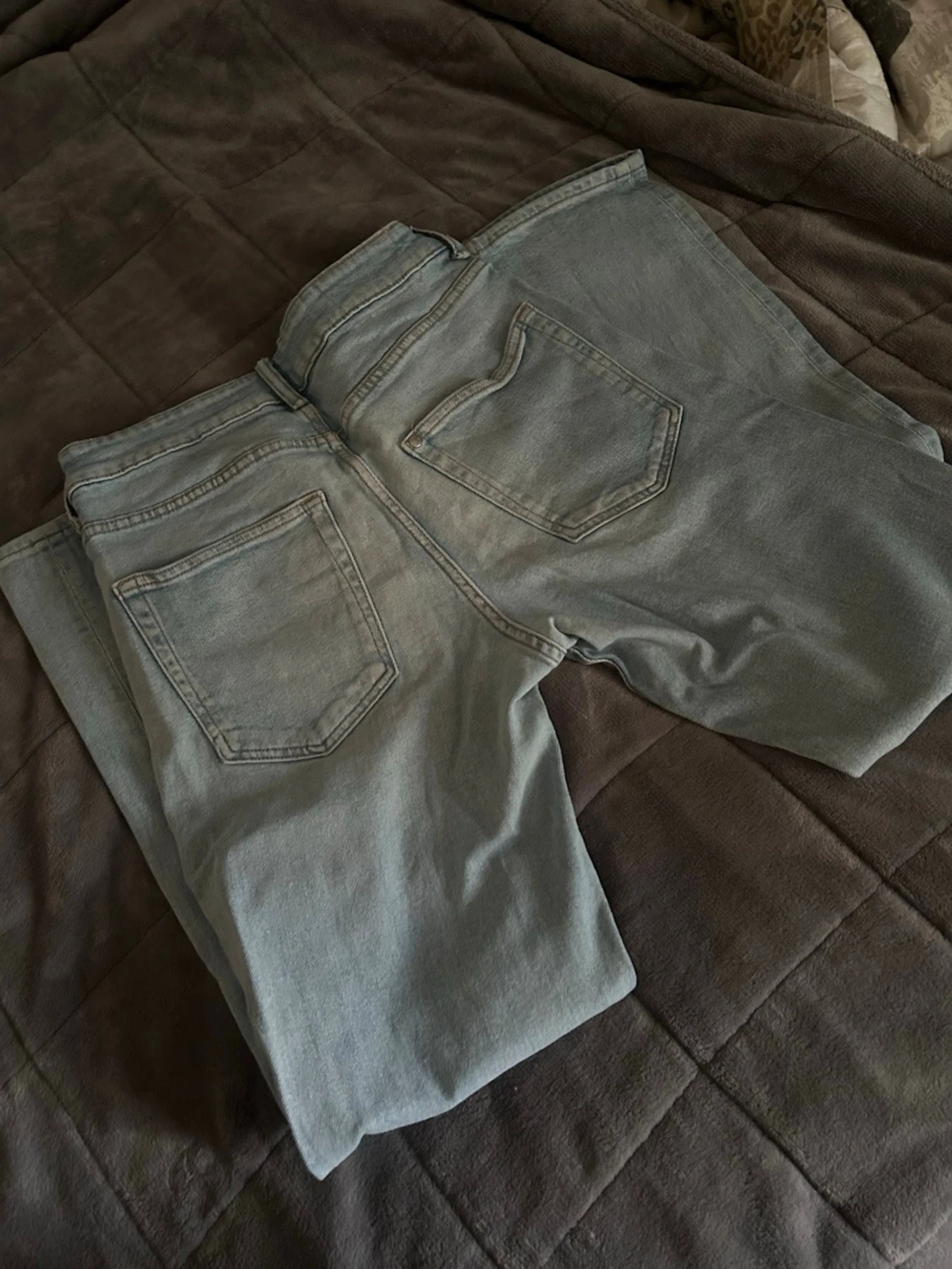 Ljusblå regular fit jeans - 2