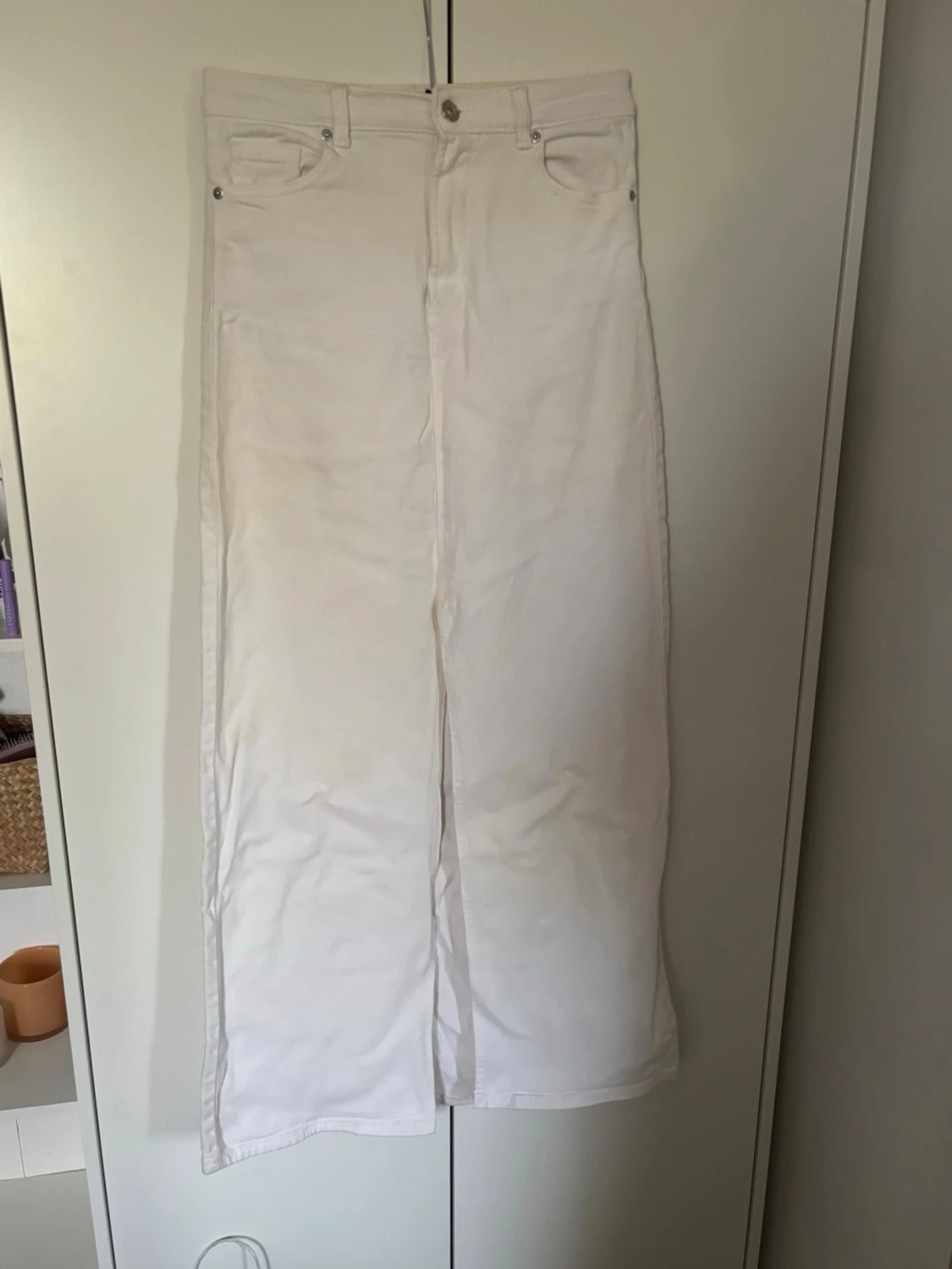 Vit maxi kjol