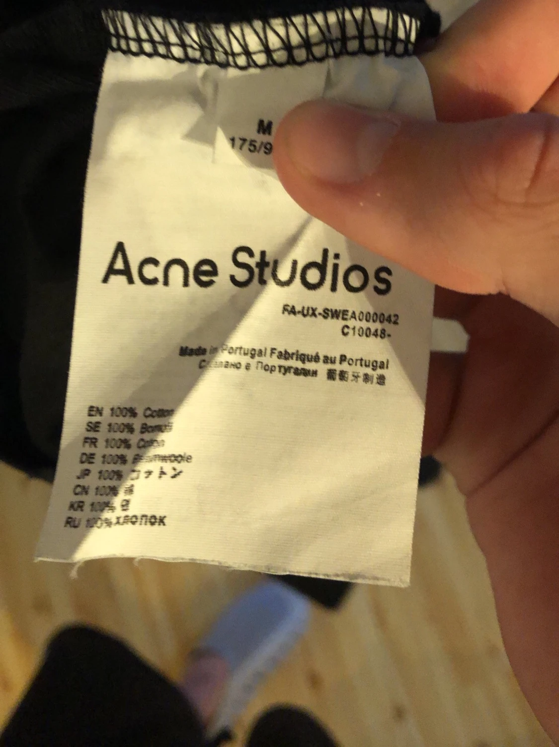 Mörkblå hoodie Acne Studios - 4