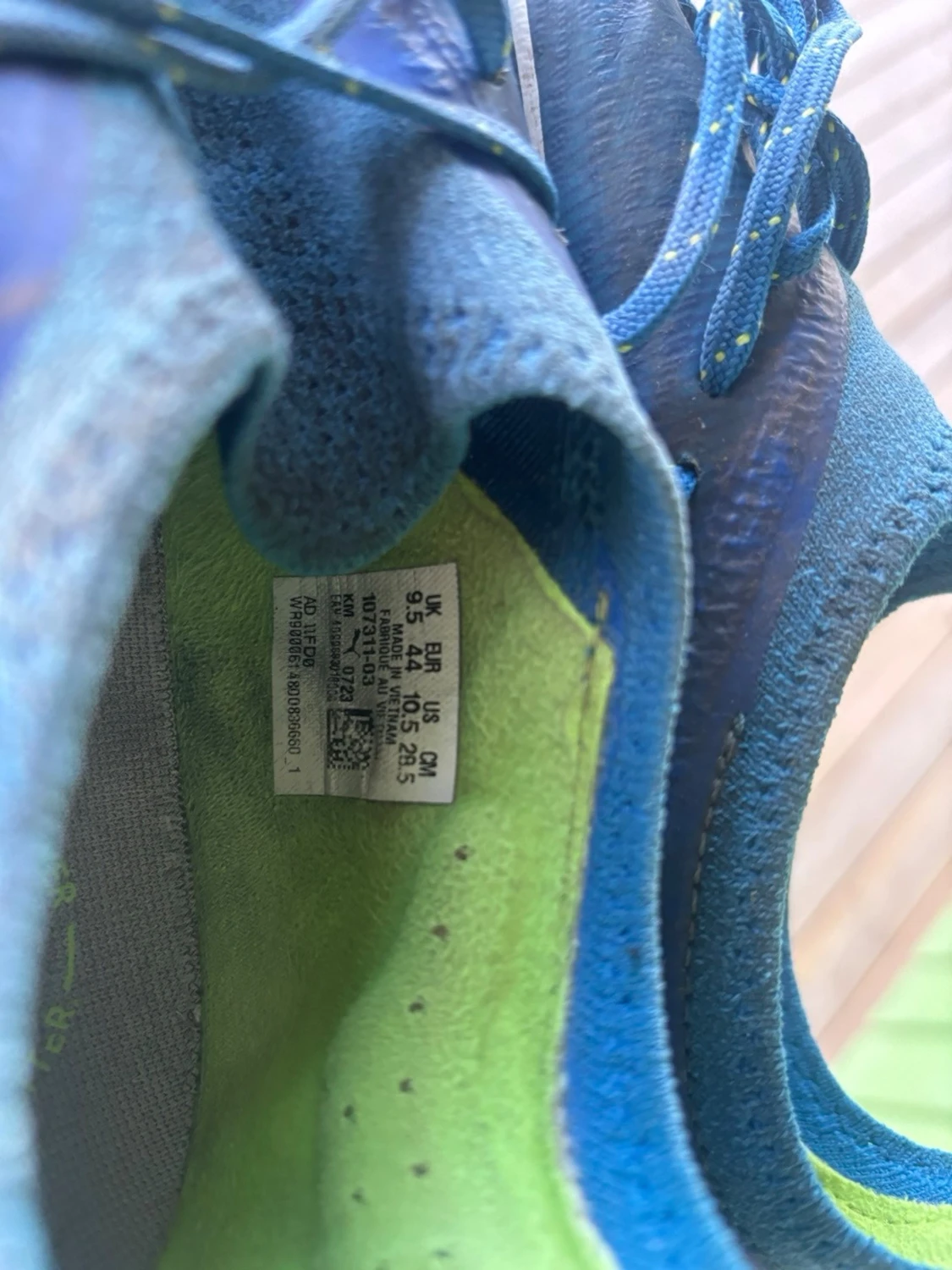 Blå Nike Mercurial fotbollsskor - 4