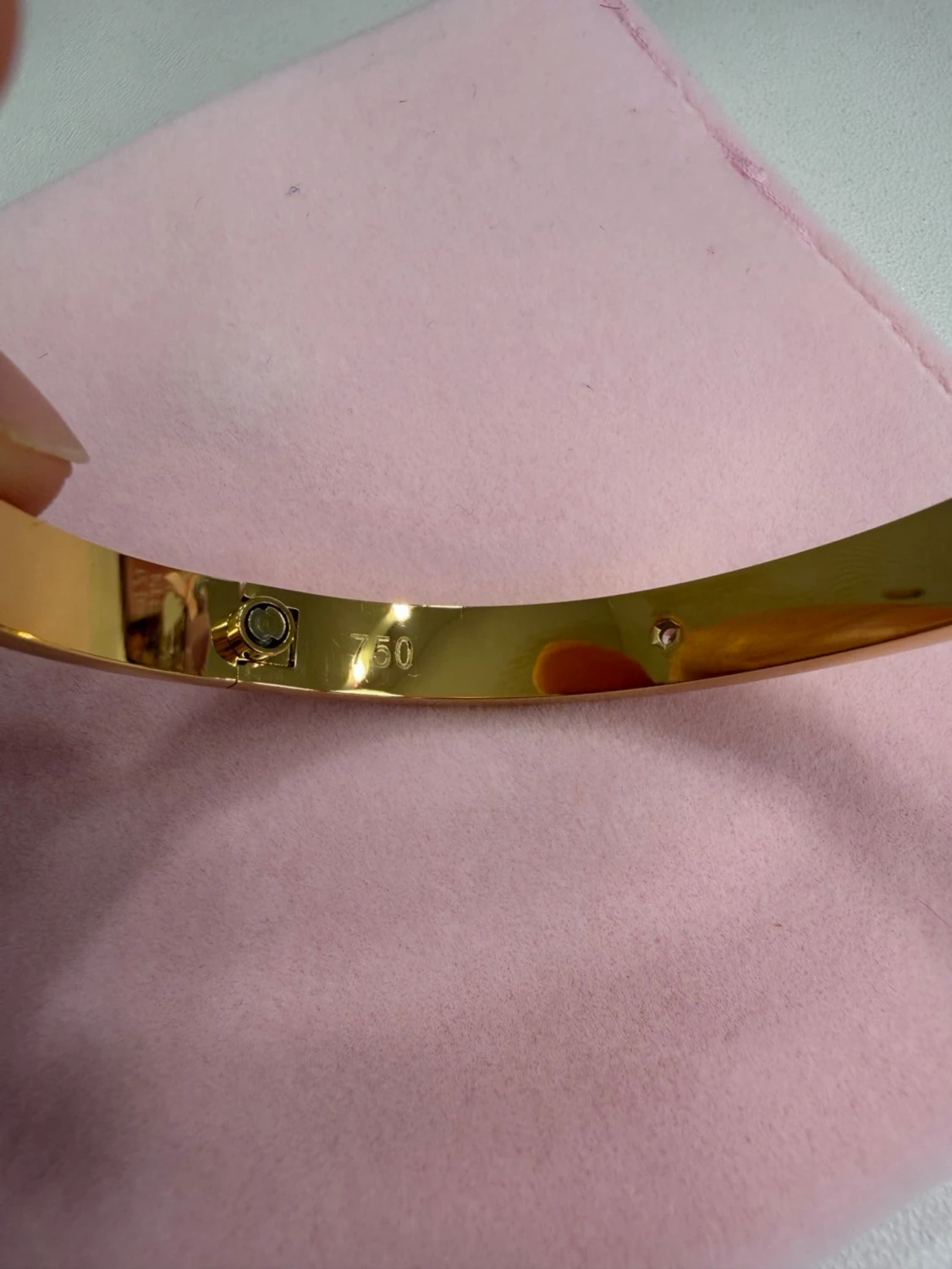 18k guldpläterat armband - 3