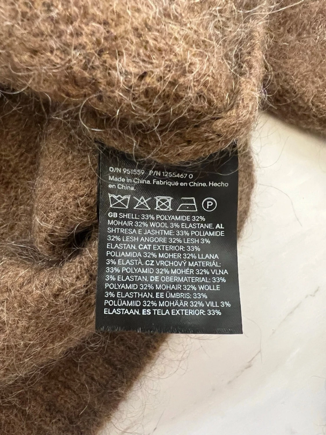 Brun kofta i mohairmix från H&M - 5