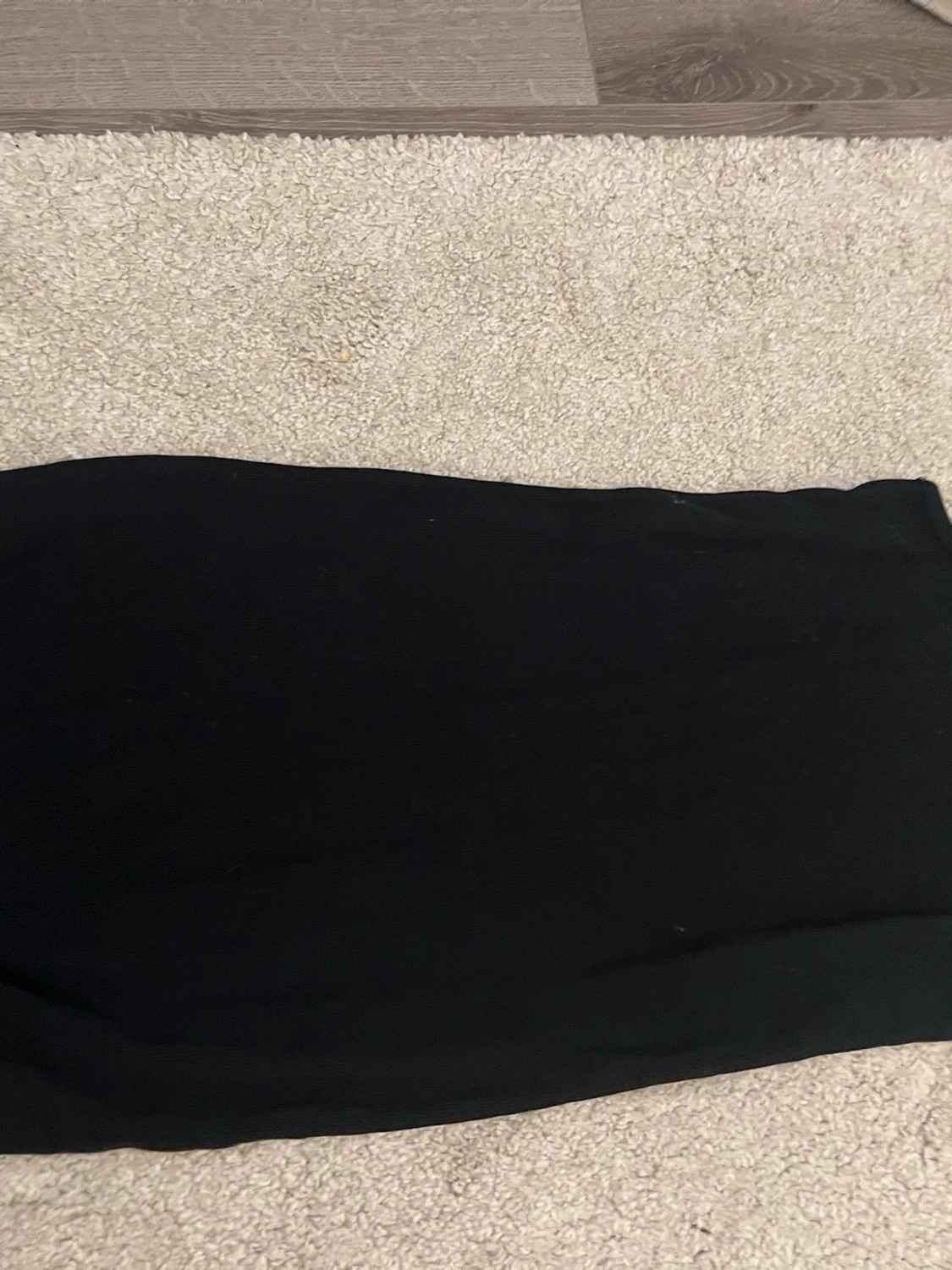 Svart ribbad klänning från 157 med prislappen kvar aldrig använd - 2