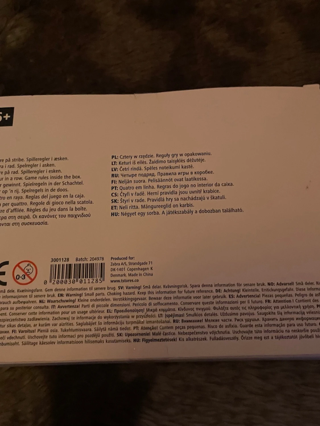 Fyra i rad spel blå plast - 1