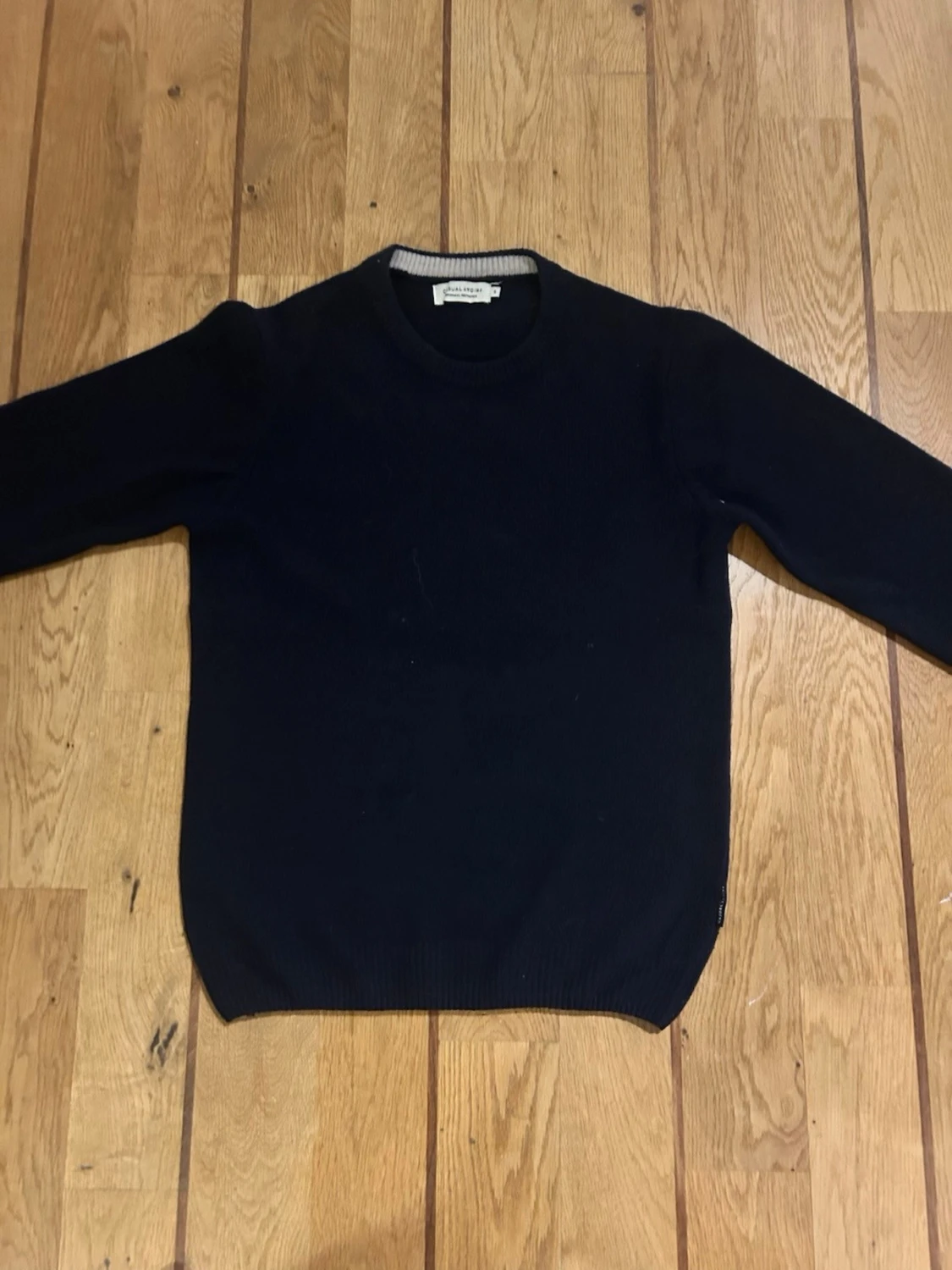 Mörkblå stickad tröja Casual Aesthetics - 1