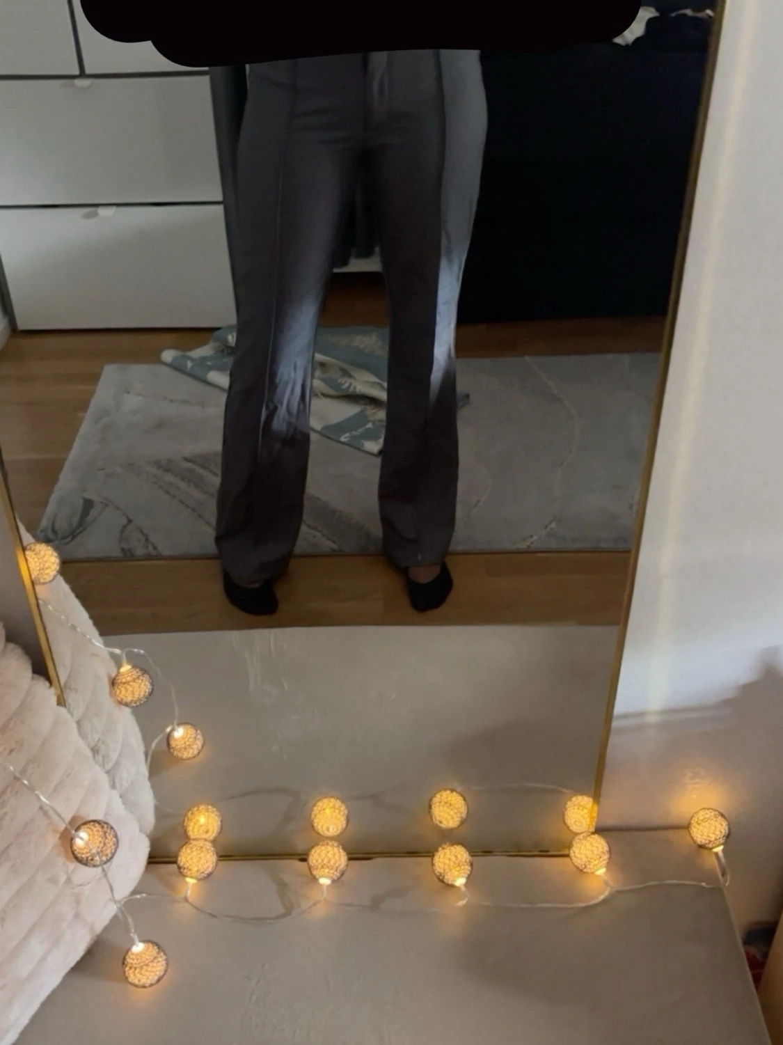 No waist flare suit pants