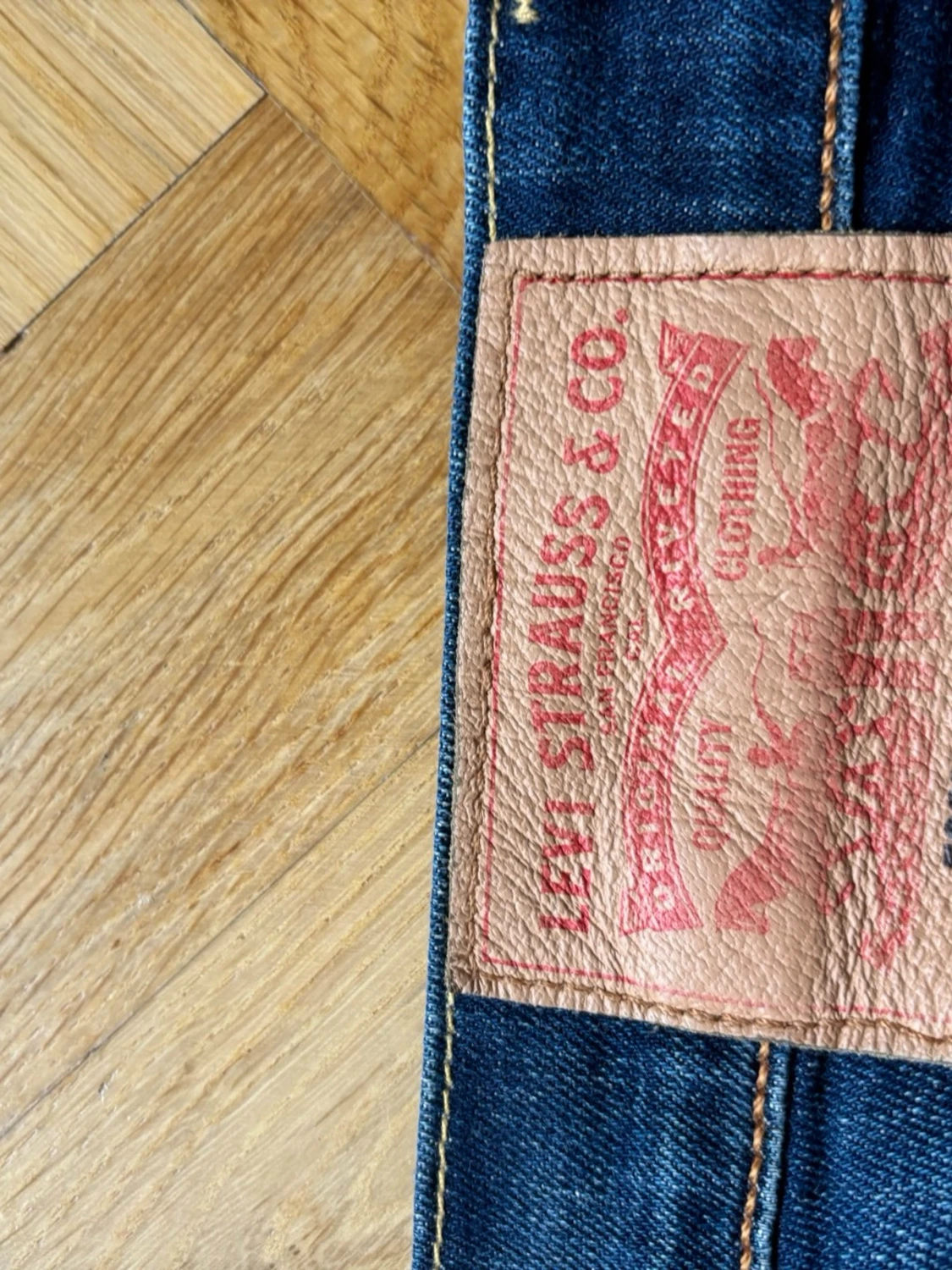 Mörkblå Levi's jeans straight fit - 2