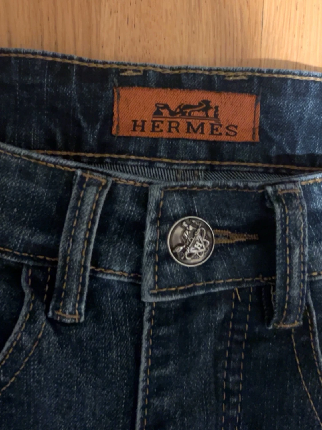Mörk blåa jeans  - 4