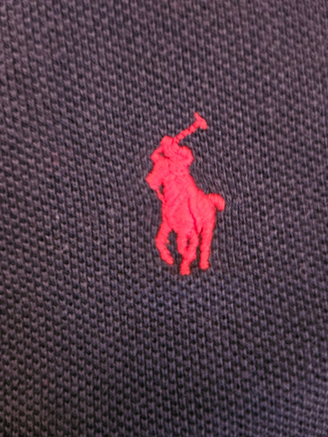 Marinblå pikétröja från Ralph Lauren - 1