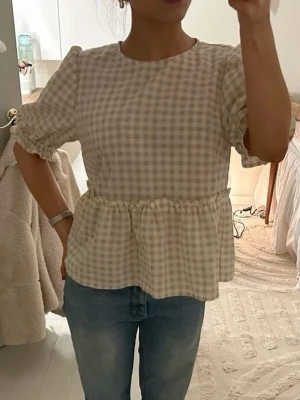 Rutig blus - Så söt blus