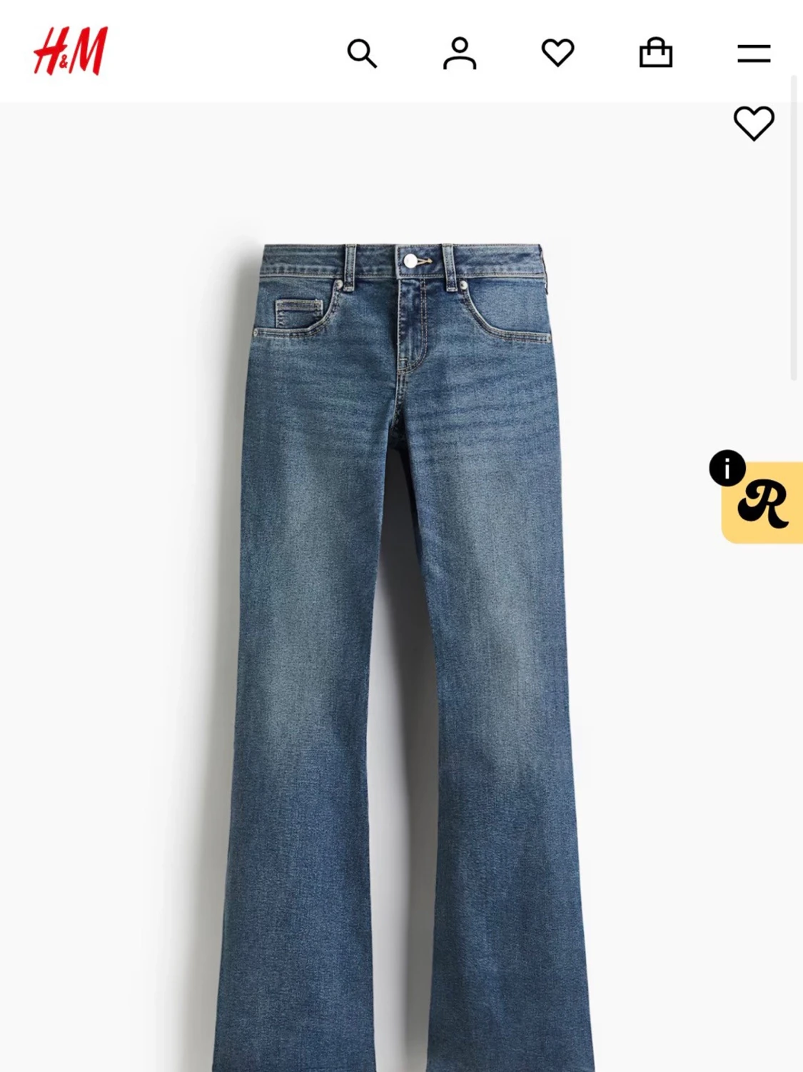 Hm jeans low waist - 1