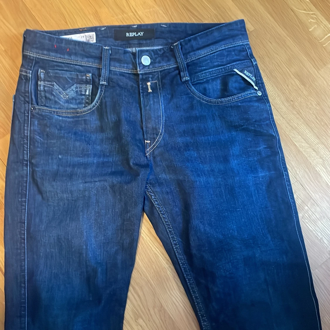 Replay Anbass slim fit jeans blå