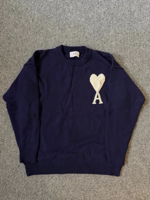 AMI Paris navy blue knit sweater - Size M true to size. Very comfortable