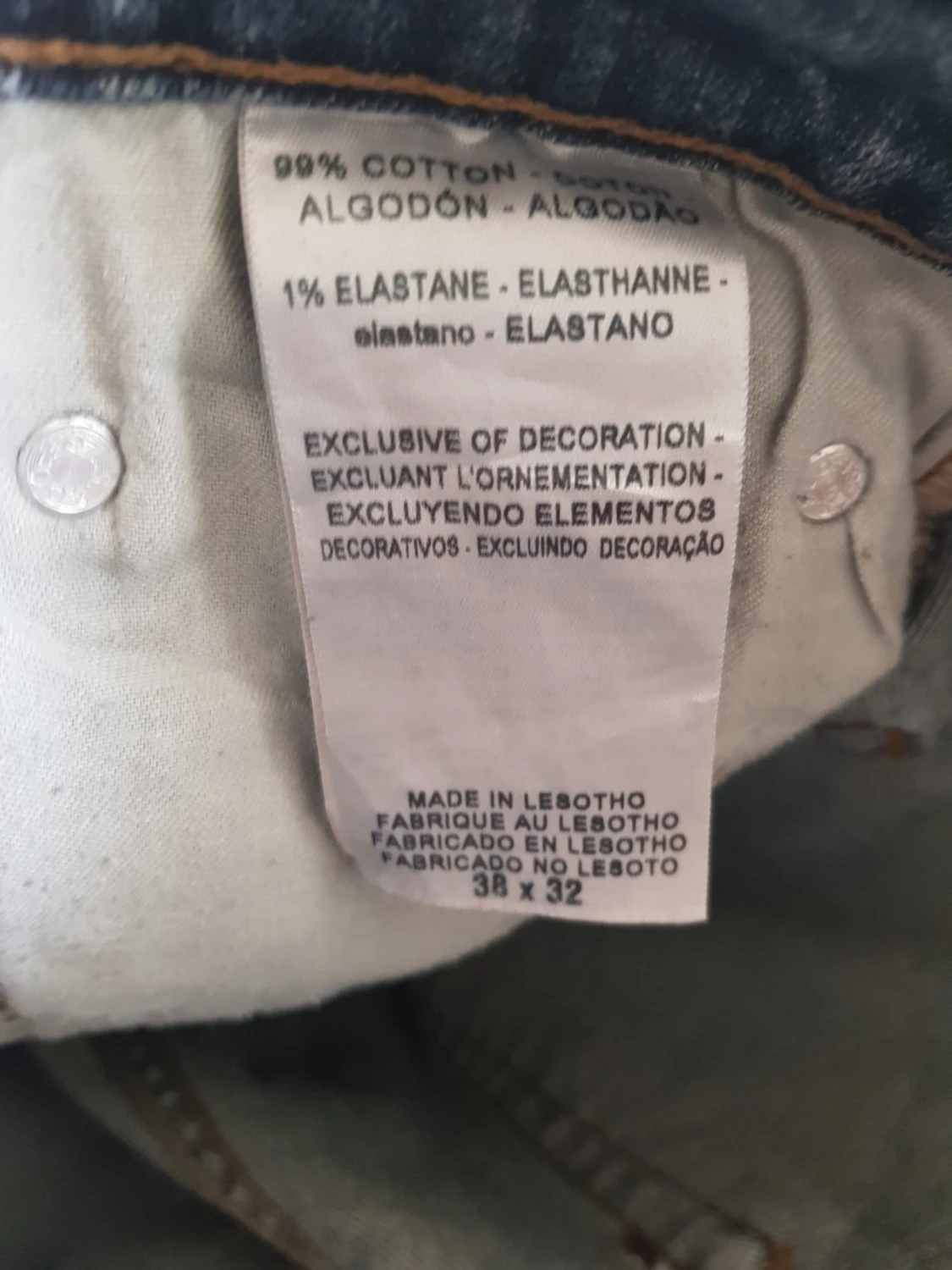 Blå raka jeans från Levi's Denizen - 6