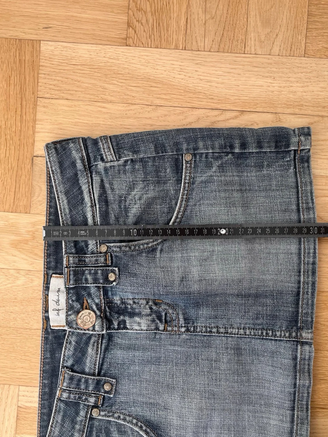 Supersöt lågmidjad jeanskjol  - 3