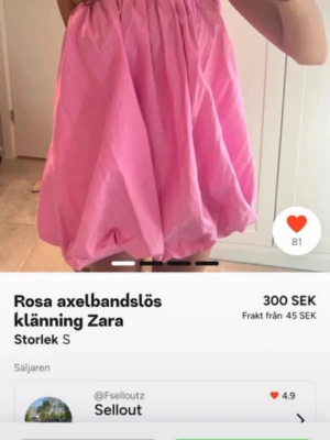 Rosa klänning - Säljer denna sååååå söta klänning, köpt här på plick🥰🥰🥹