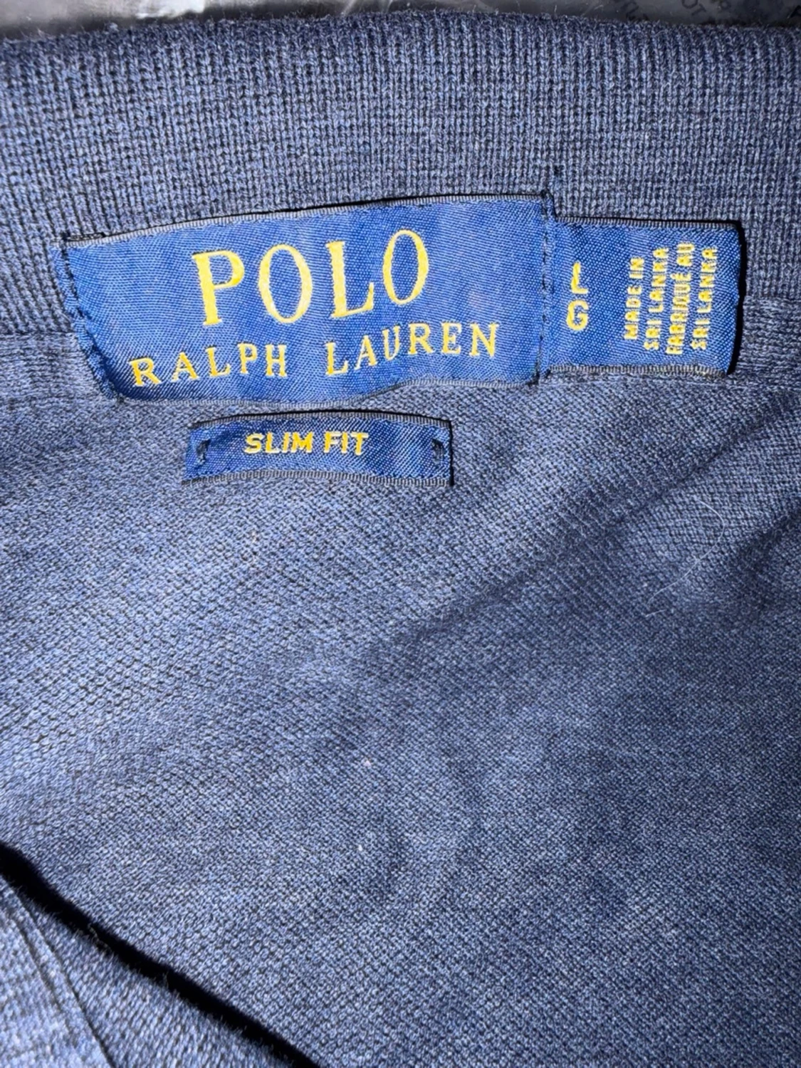 Mörkblå långärmad piké från Polo Ralph Lauren - 3