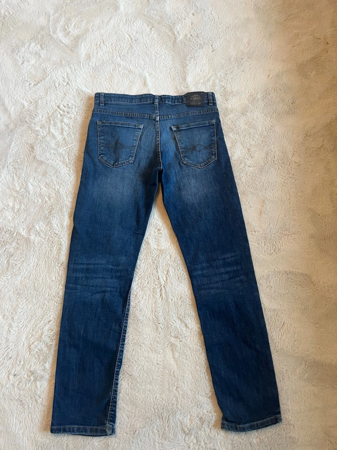 Mörkblå skinny jeans - 1