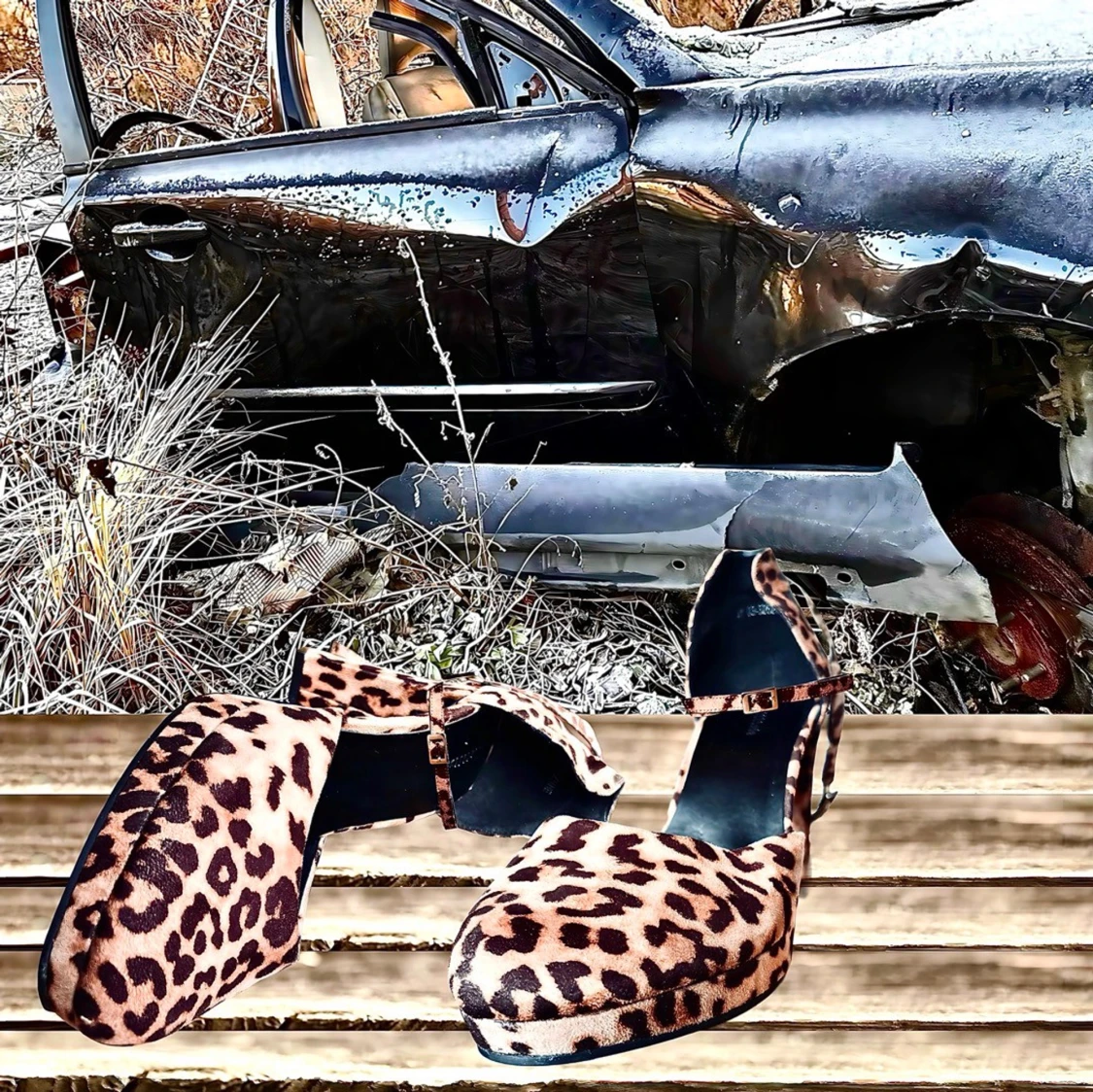 Snygga klackskor i leopardmönster från Attitude! - 2