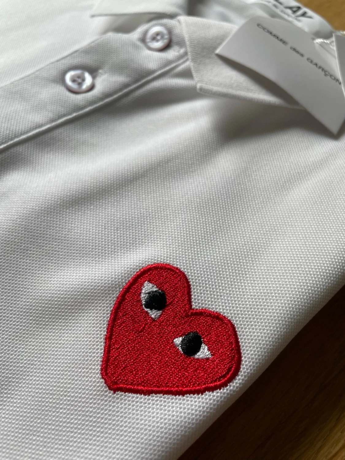 Vit pikétopp från Comme des Garçons Play - 2