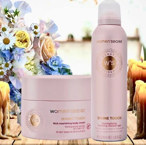 Women’ Secret Divine Touch! - Women’ Secret Divine Touch Shower Foam 200 ml & Rich nourishing body cream 250 ml. Oanvänt.