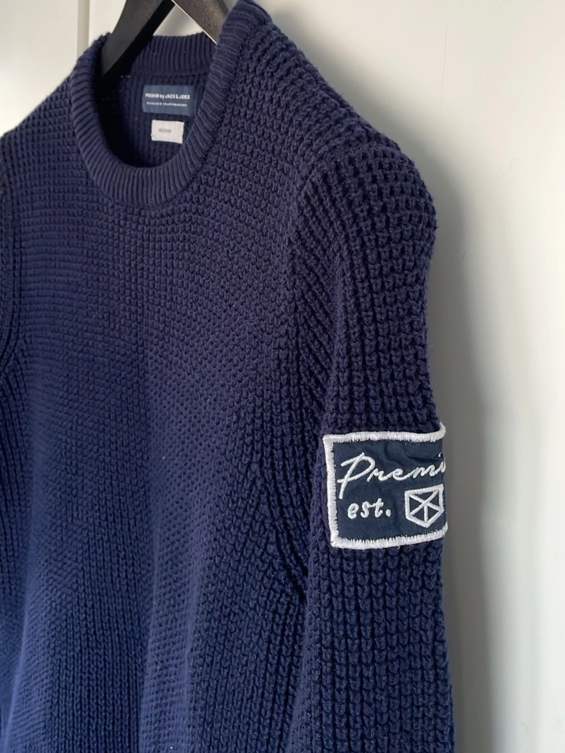 Mörkblå stickad tröja Jack & Jones - 2