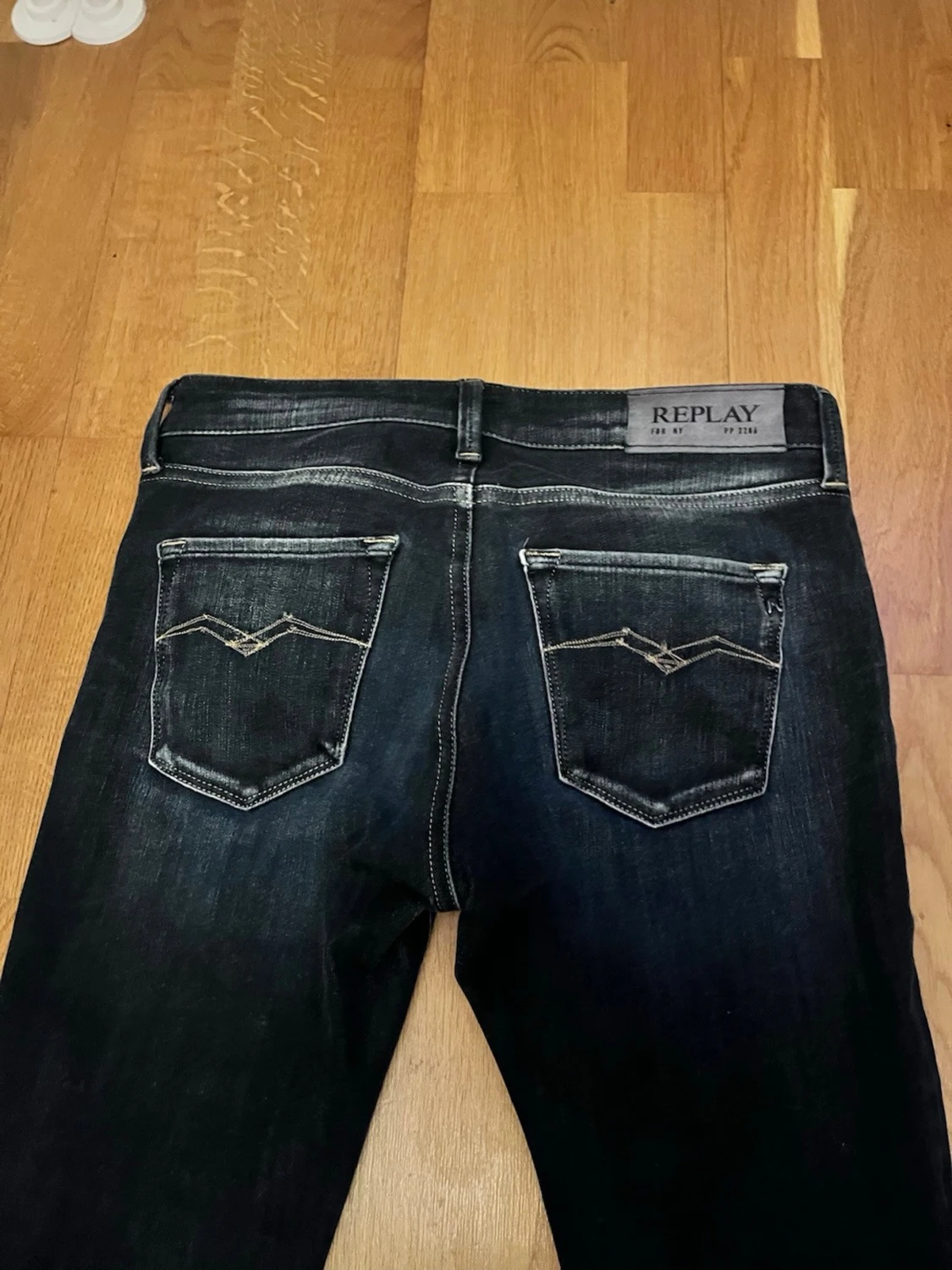 Mörkblå Replay jeans New Luz - 3