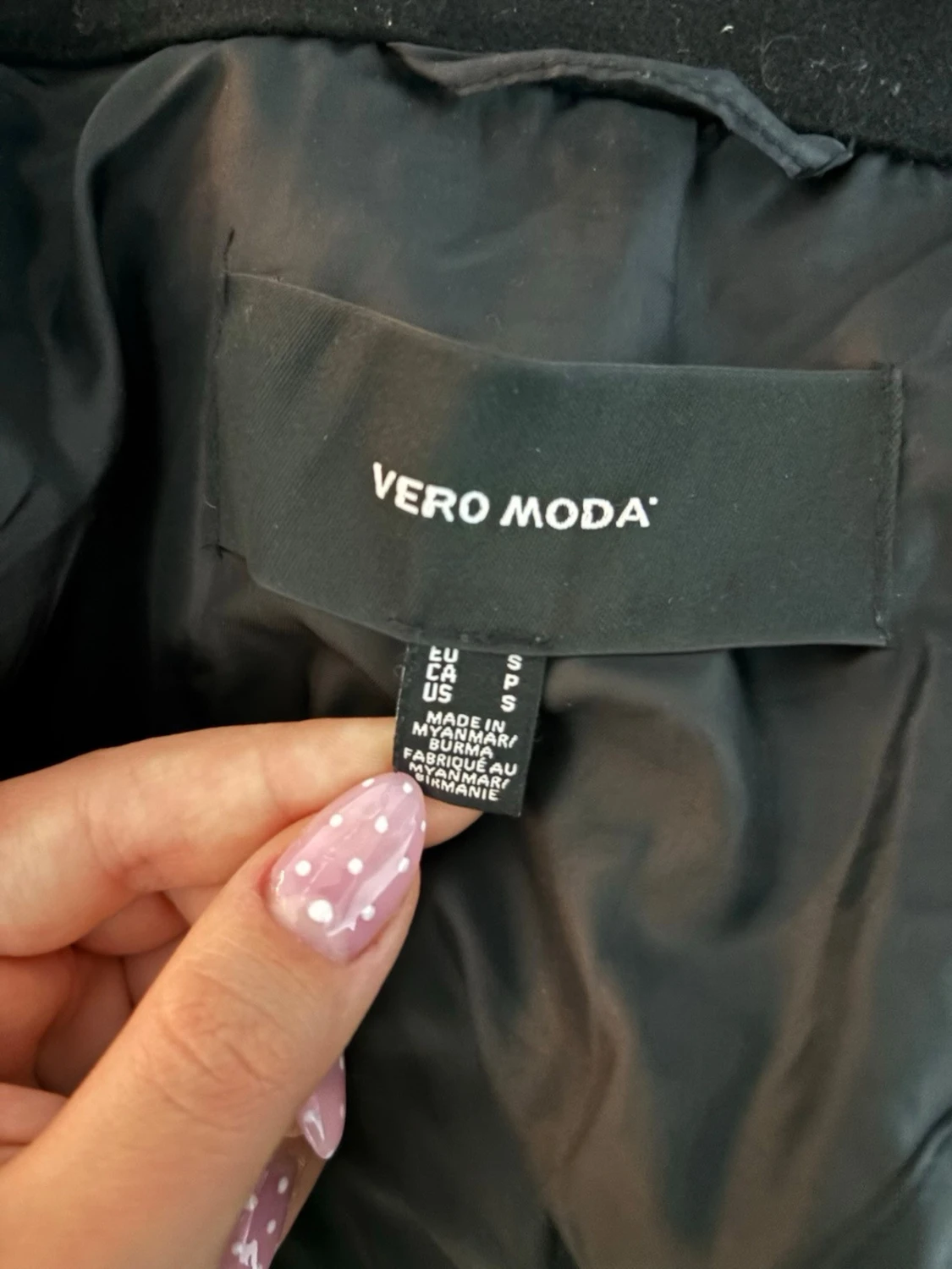 Svart dubbelknäppt rock Vero Moda - 1